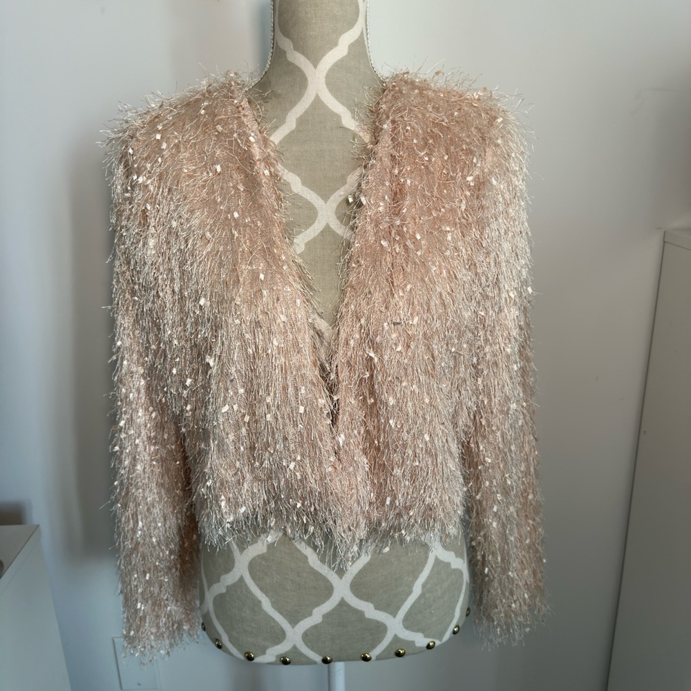 Chic Fuzzy pink Cardigan